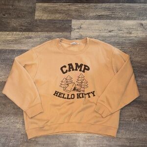 Hello Kitty Camp Graphic Tan Sweatshirt
